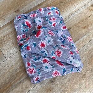 Floral Grey Blanket Scarf Womens -‎ Donate